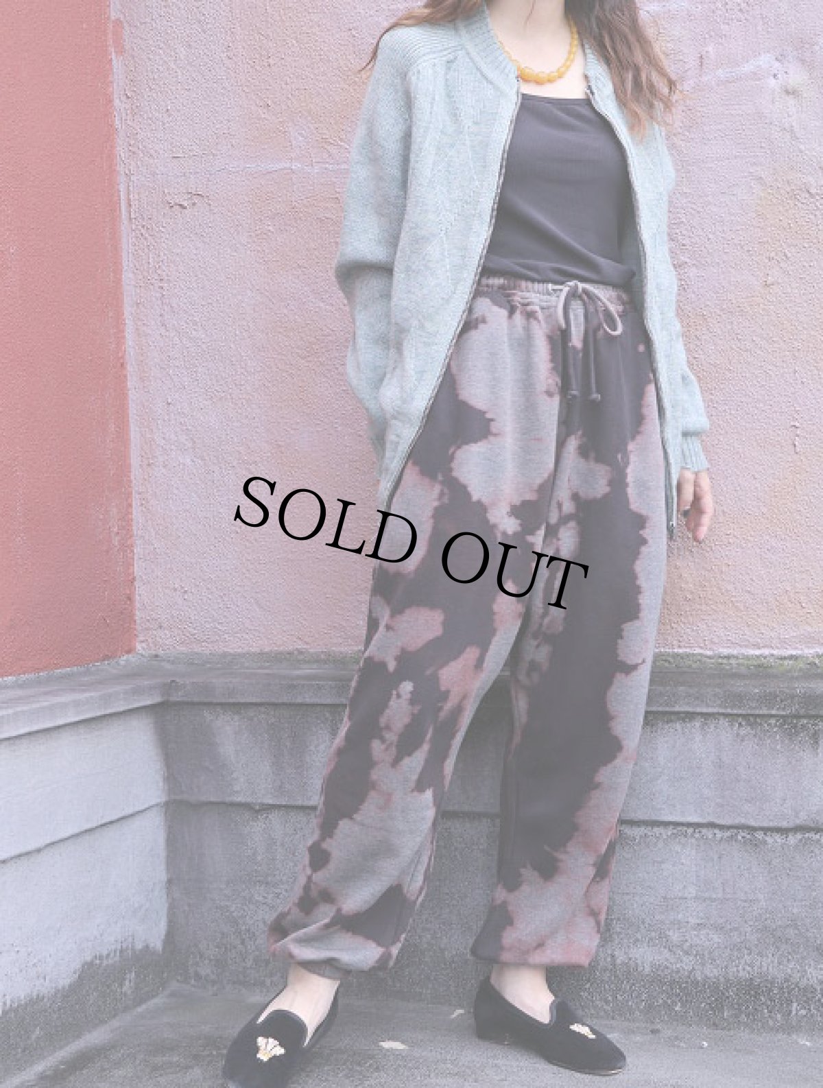 画像1: MISSGUIDED ブリーチ加工 スウェットパンツ BLACK SIZE12 (1)