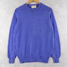 画像1: 80〜90's L.L.Bean USA製 コットンニットセーター XL (1)