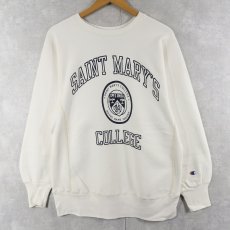 画像1: 90's Champion REVERSE WEAVE USA製 "SAINT MARY'S COLLEGE" プリントスウェット L (1)