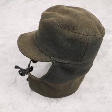 画像2: 〜50's JAPAN VINTAGE ウールスキーキャップ KHAKI (2)