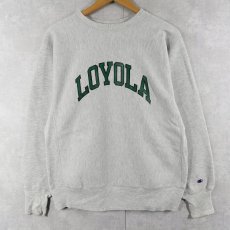 画像1: 90's Champion REVERSE WEAVE USA製 "LOYOLA" プリントスウェット L (1)