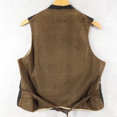 画像2: VINTAGE ドット柄 針刺しシンチバック ジレベスト  (2)