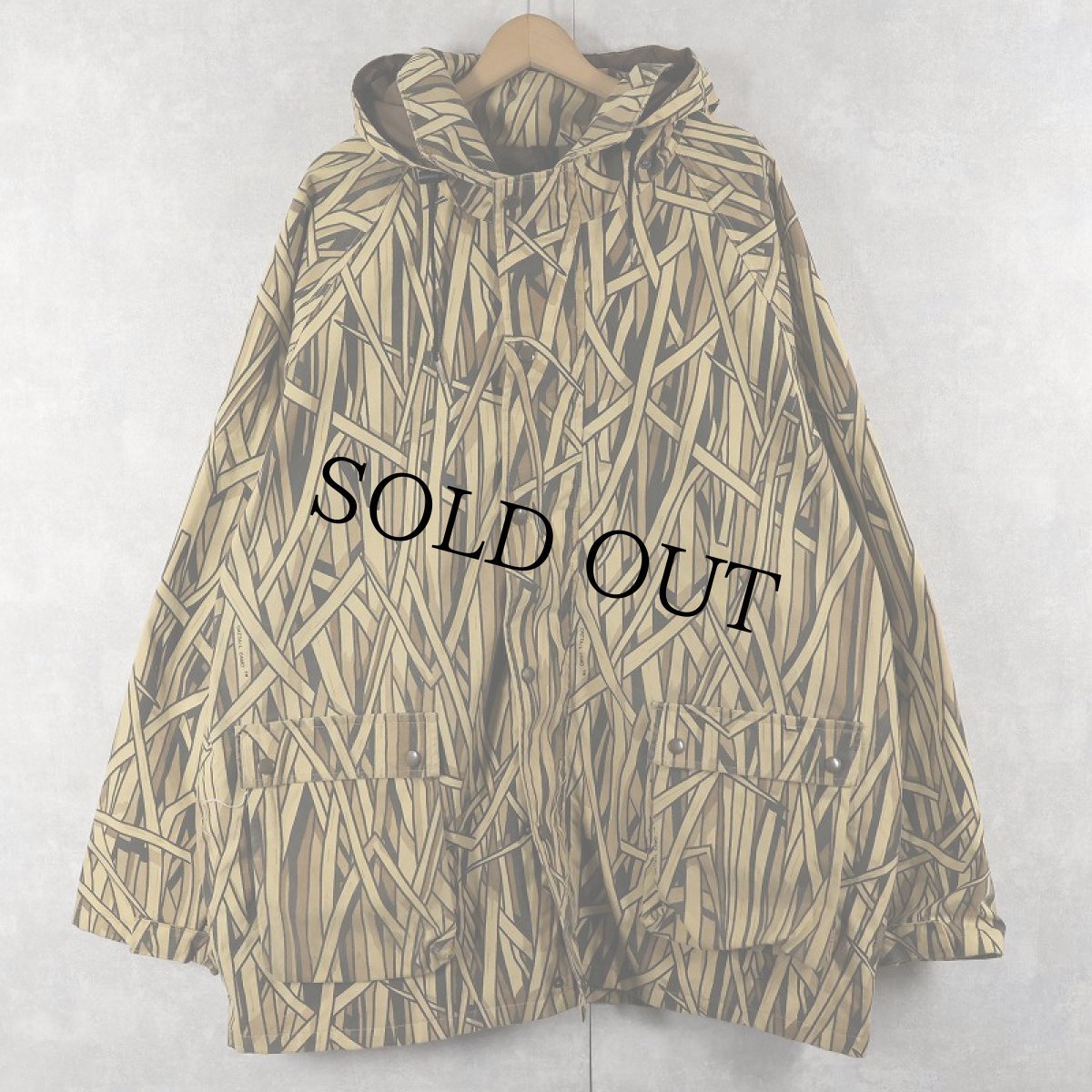 画像1: 80's ORVIS "GORE-TEX" キャットテールカモ柄 マウンテンパーカー XXL (1)