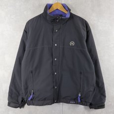 画像1: 90's Patagonia USA製 裏フリース ナイロンシェルジャケット M (1)