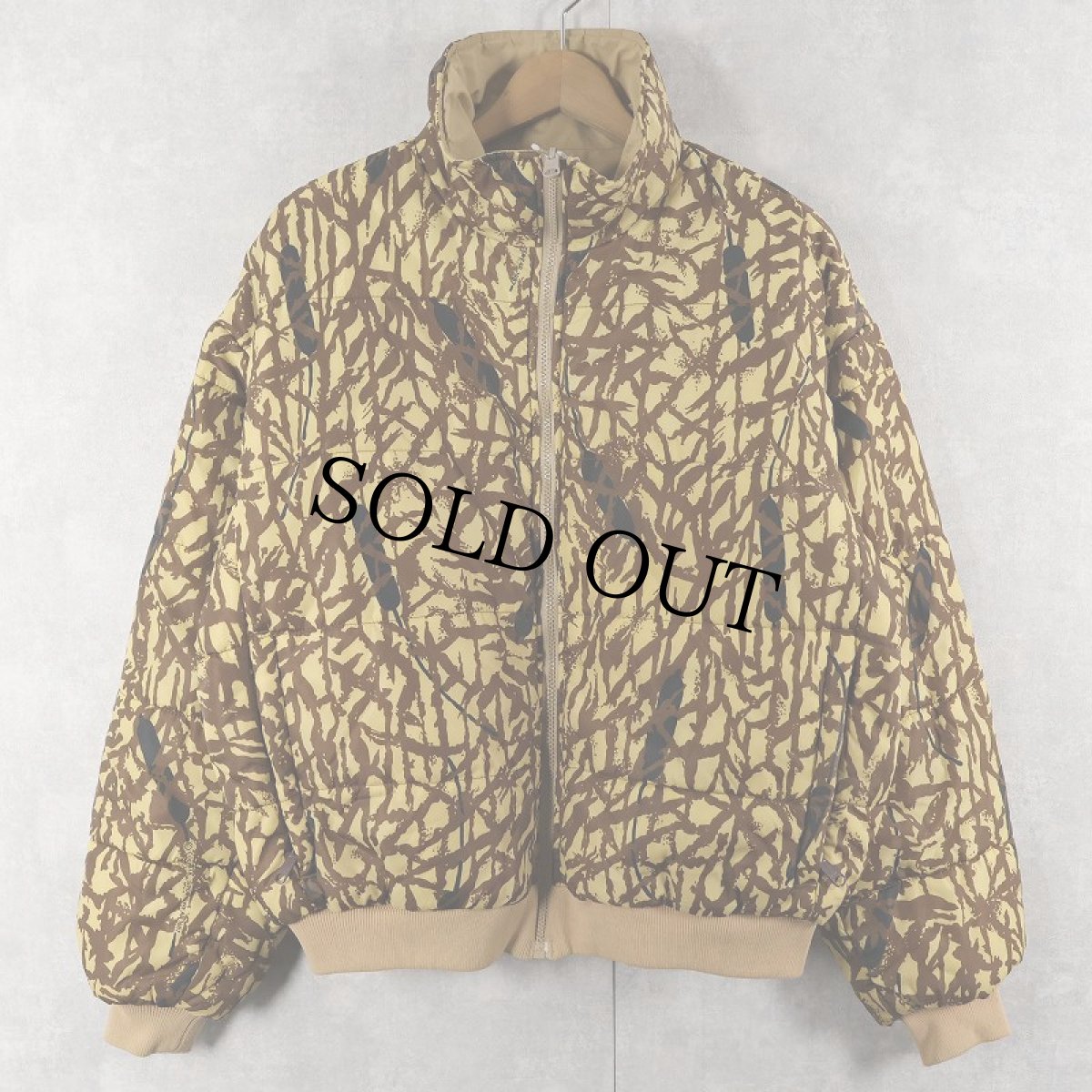 画像1: 80's Columbia GORE-TEX "QUALLOFIL" カモ柄 中綿入り リバーシブルナイロンジャケット M (1)