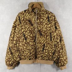 画像1: 80's Columbia GORE-TEX "QUALLOFIL" カモ柄 中綿入り リバーシブルナイロンジャケット M (1)