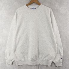 画像1: 90's Champion 目無し 無地スウェット XXL (1)