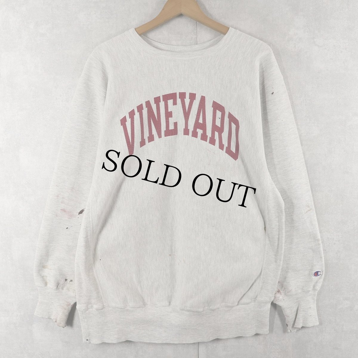 画像1: 90's Champion REVERSE WEAVE "VINEYARD" プリントスウェット XL (1)