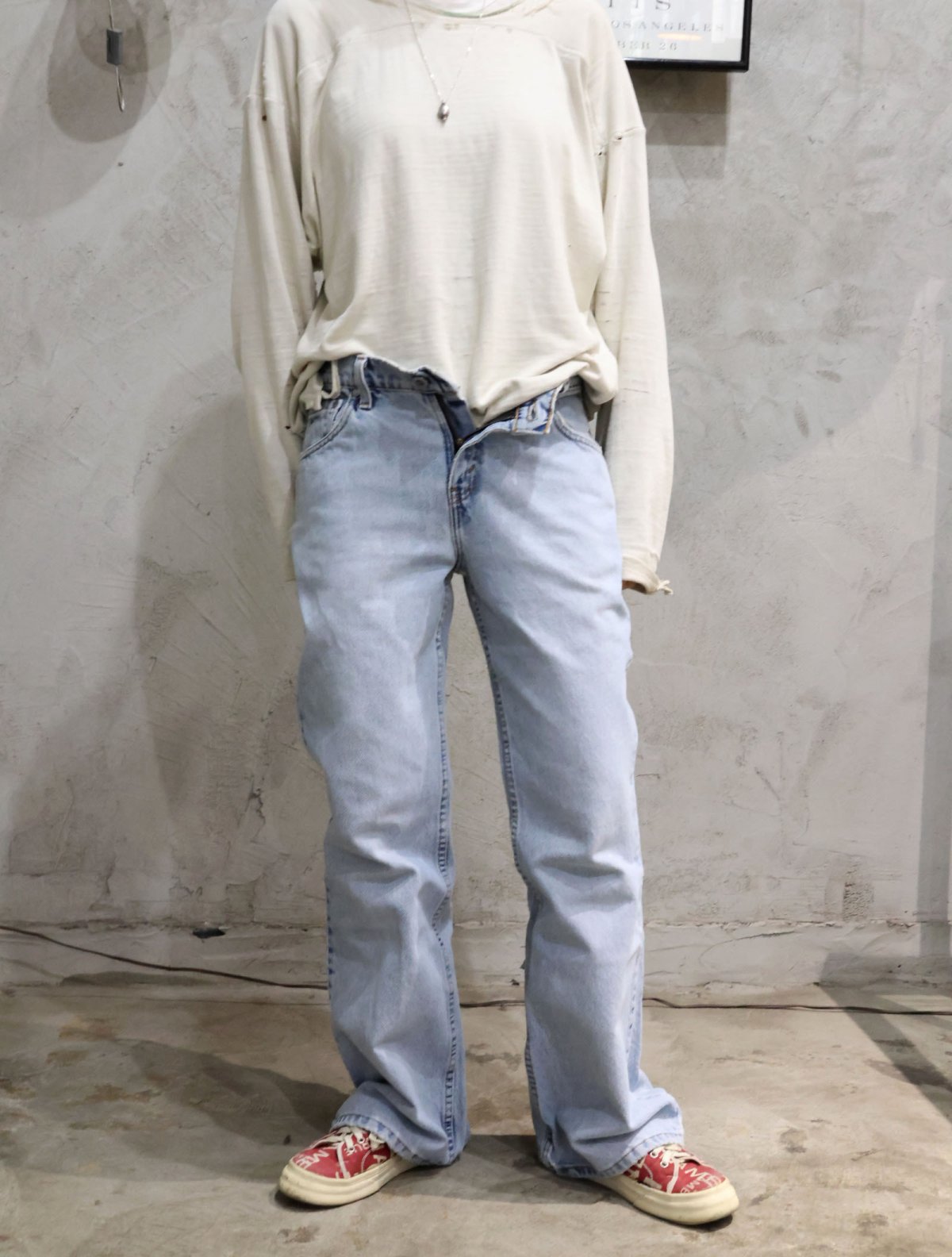 画像1: 【SALE】 Levi's SILVERTAB "hipster flare" ブーツカットデニムパンツ W29 (1)
