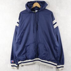 画像1: 80's RUSSELL ATHLETIC USA製 ハーフジップナイロンパーカー XL (1)