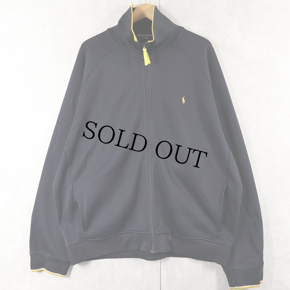 画像1: 90's Ralph Lauren POLO SPORT トラックジャケット BLACK XXL (1)