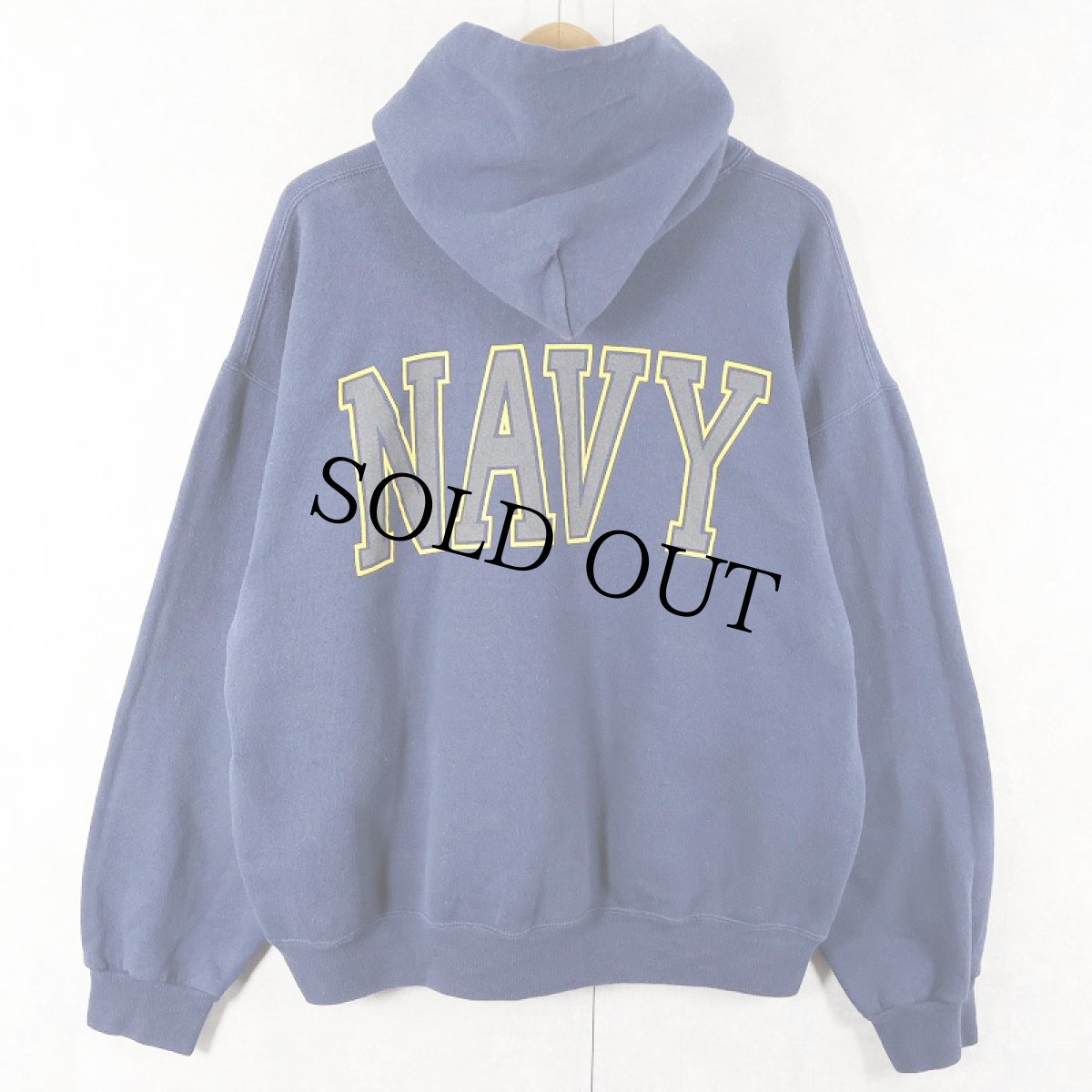 画像3: 90's SOFFE USA製 "U.S.NAVY" リフレクタープリントスウェットフーディー NAVY L (3)