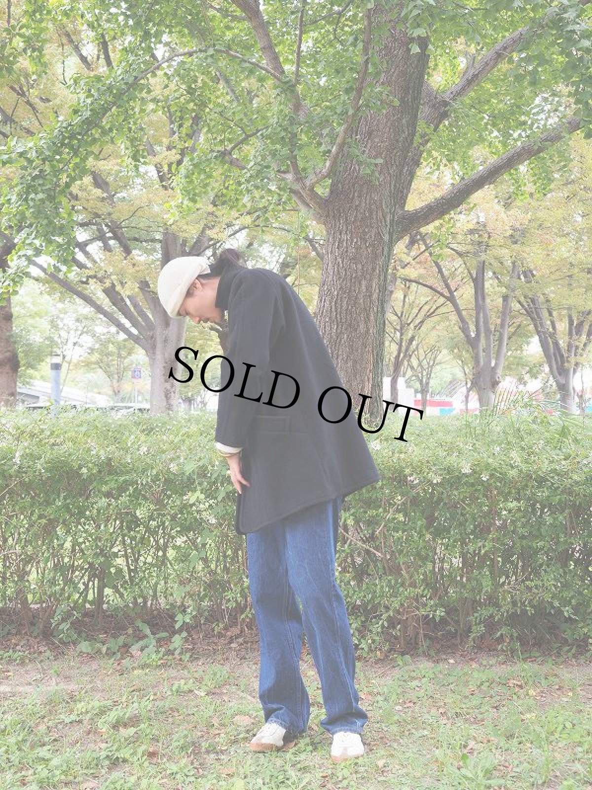 画像3: 80〜90's L.L.Bean ダブルブレスト ウールコート BLACK (3)