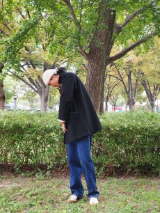 画像3: 80〜90's L.L.Bean ダブルブレスト ウールコート BLACK (3)