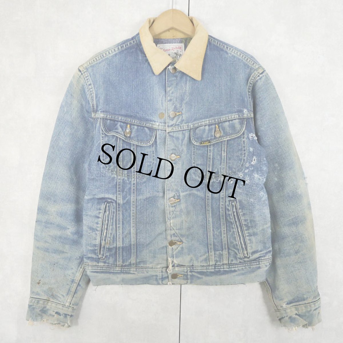 画像1: 70's Lee USA製 "STORM RIDER" ブランケットライナー デニムジャケット SIZE40L (1)