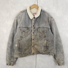 画像1: 80's Levi's 70608 USA製 デニムボアジャケット SIZE50R (1)
