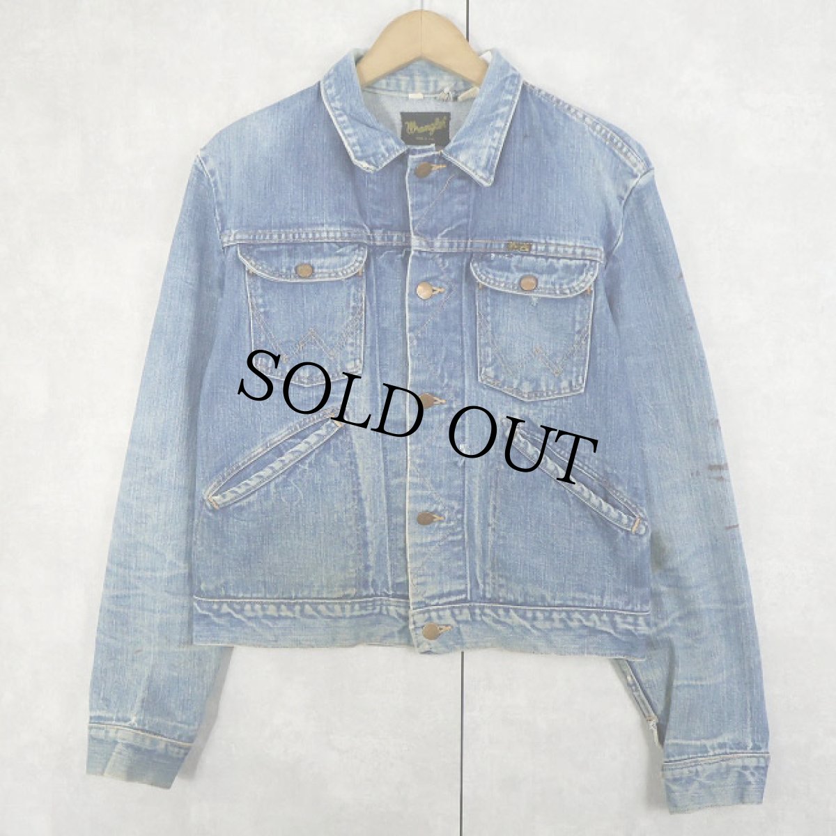 画像1: 70's Wrangler 124MJ USA製 デニムジャケット SIZE40 (1)