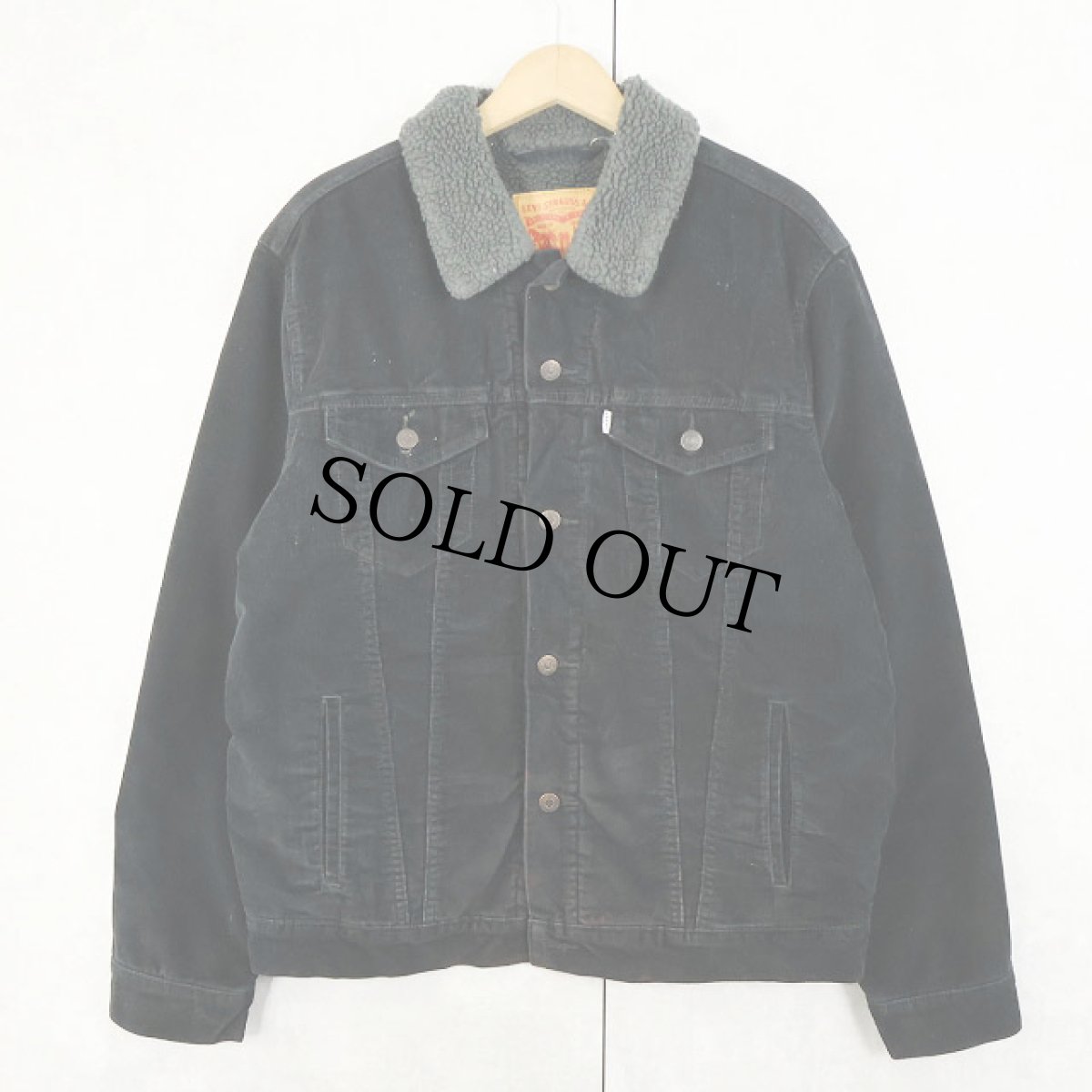 画像1: Levi's コーデュロイボアジャケット BLACK L (1)