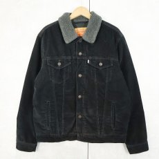 画像1: Levi's コーデュロイボアジャケット BLACK L (1)