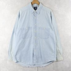 画像1: 90's GAP シャンブレーシャツ L (1)