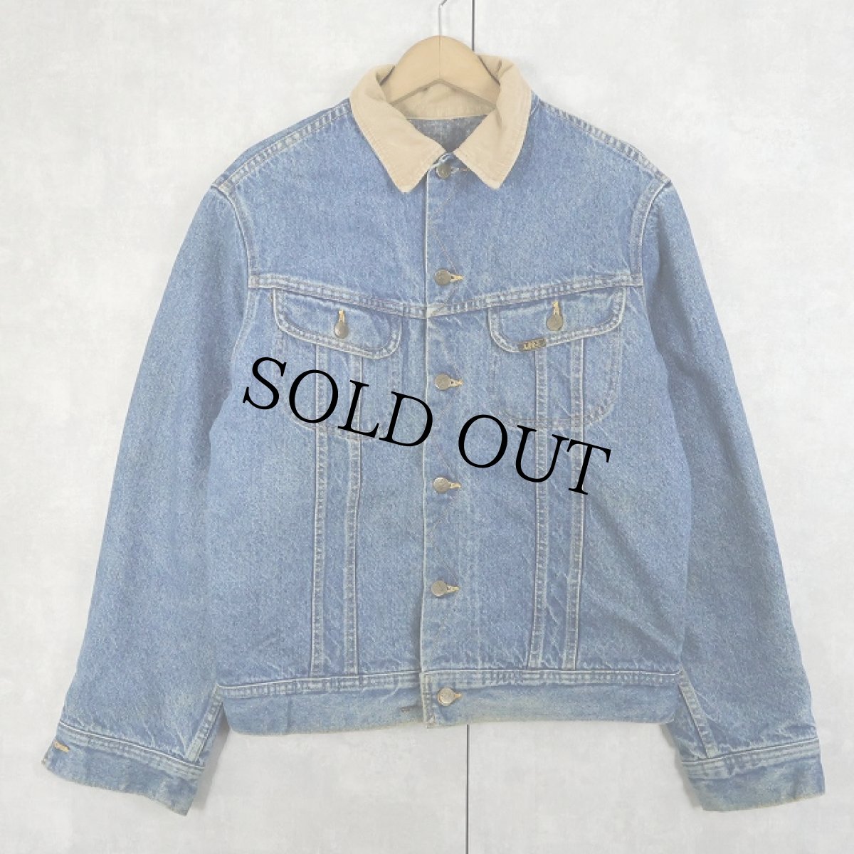 画像1: 80's Lee "STORM RIDER" ブランケットライナー デニムジャケット SIZE38 (1)