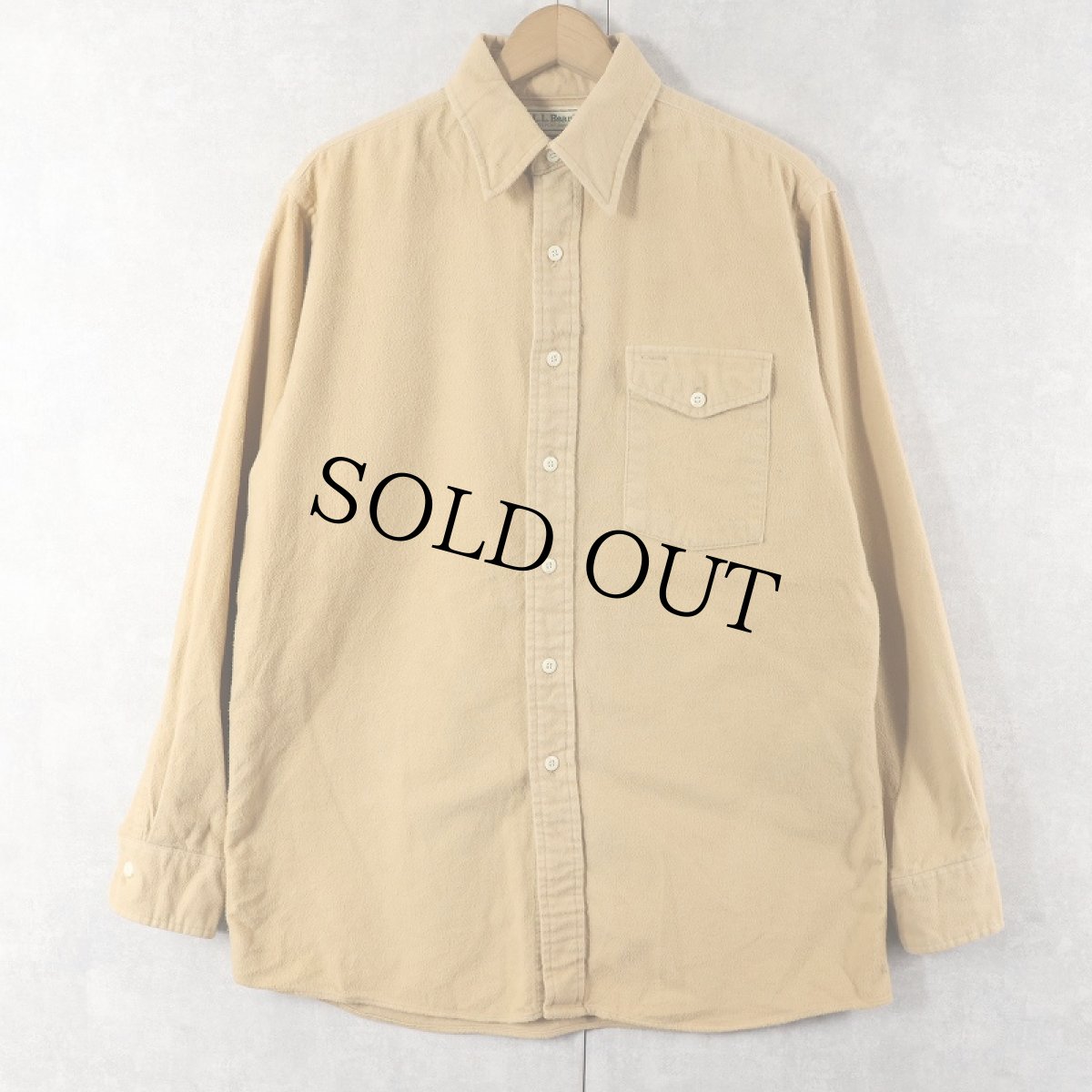 画像1: 80〜90's L.L.Bean シャモアクロスシャツ M (1)