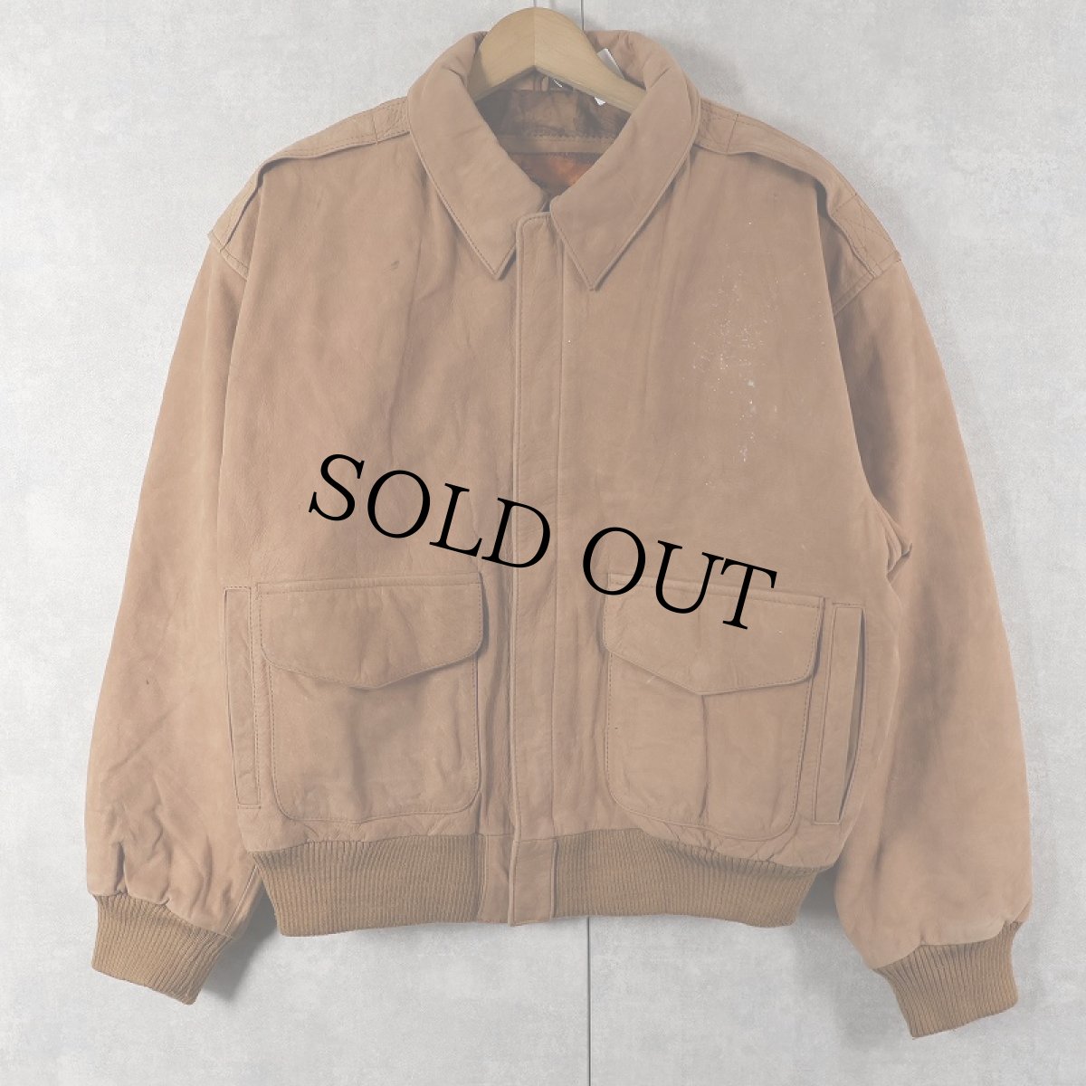 画像1: OUTBROOK "A-2 TYPE" レザーフライトジャケット S (1)