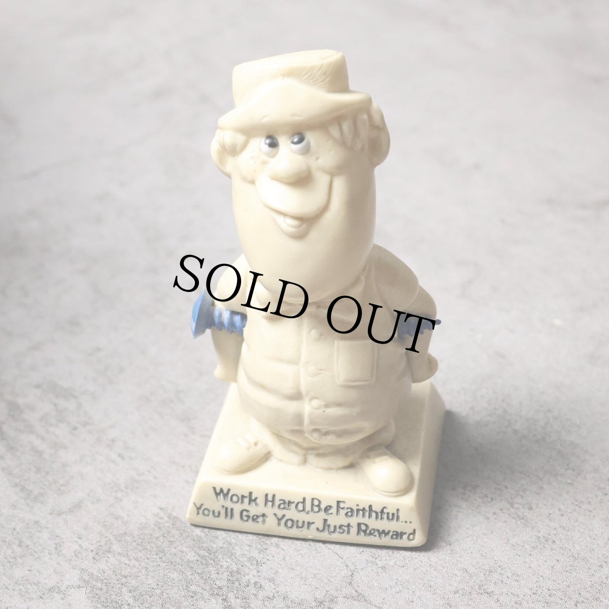 画像1: 70's R&W BERRIES COS "Work Hard..." メッセージドール (1)