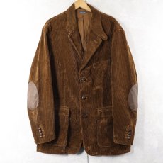 画像1: POLO Ralph Lauren エルボーパッチ付き 太畝コーデュロイ テーラードジャケット XL (1)