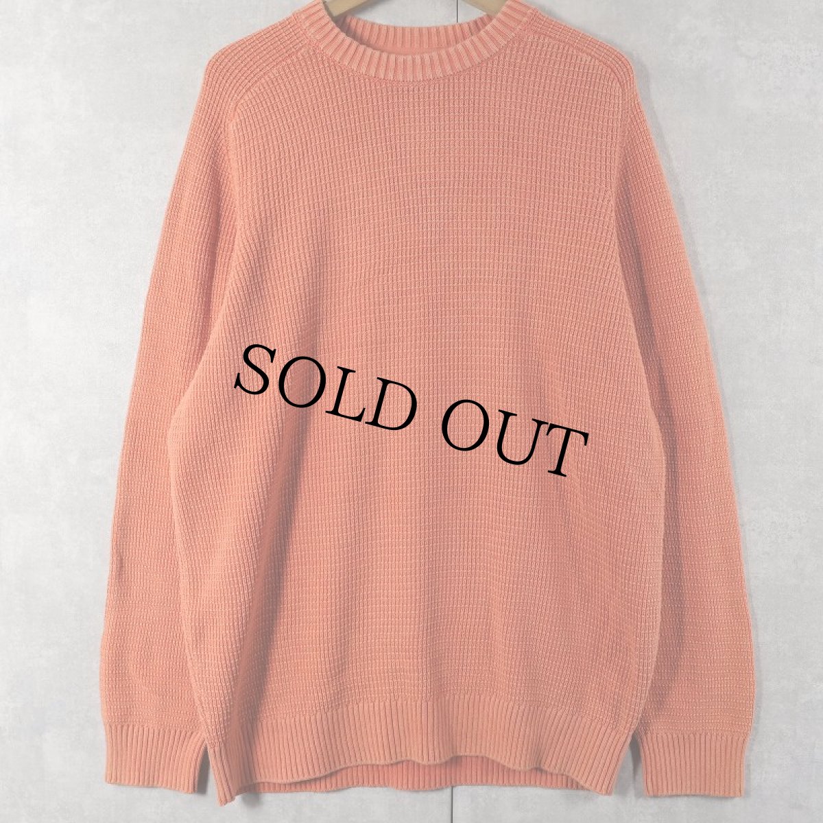 画像1: L.L.Bean コットンニットセーター M (1)