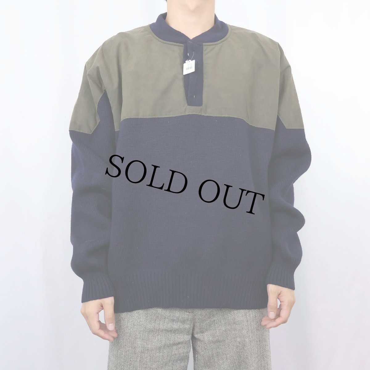 画像2: 90's FILSON USA製 GUIDE SWEATER NAVY XXL (2)