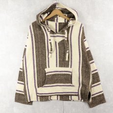 画像1: 80〜90's ストライプ柄 メキシカンパーカー (1)