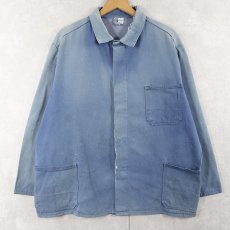 画像1: 70's〜 EURO コットン ツイル ワークカバーオール SIZE56 (1)