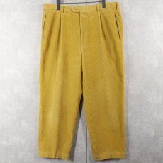 画像3: Buoni 1タック コーデュロイパンツ W35 (3)