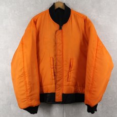 画像2: "MA-1 TYPE" フライトジャケット BLACK XL TALL (2)