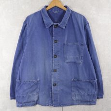 画像1: 70's〜 EURO ヘリンボーンツイル ワークカバーオール (1)