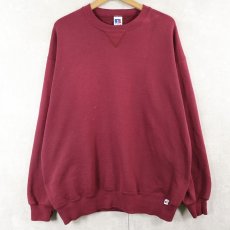 画像1: 90's RUSSELL ATHLETIC USA製 前V 無地スウェット XL (1)
