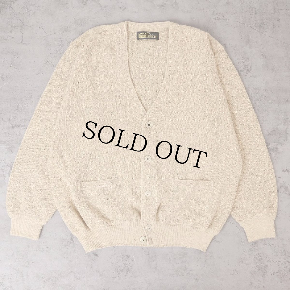 画像1: 70〜80's Rugby LINKS Fashion's アルパカニットカーディガン (1)