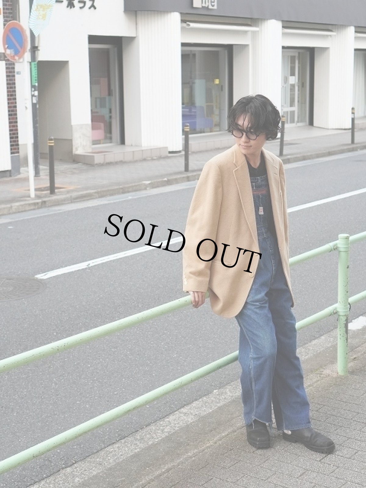 画像1: 80's USA製 カシミアテーラードジャケット (1)