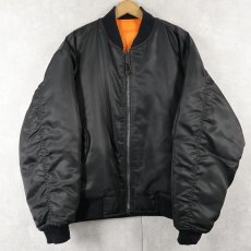 画像1: "MA-1 TYPE" フライトジャケット BLACK XL TALL (1)