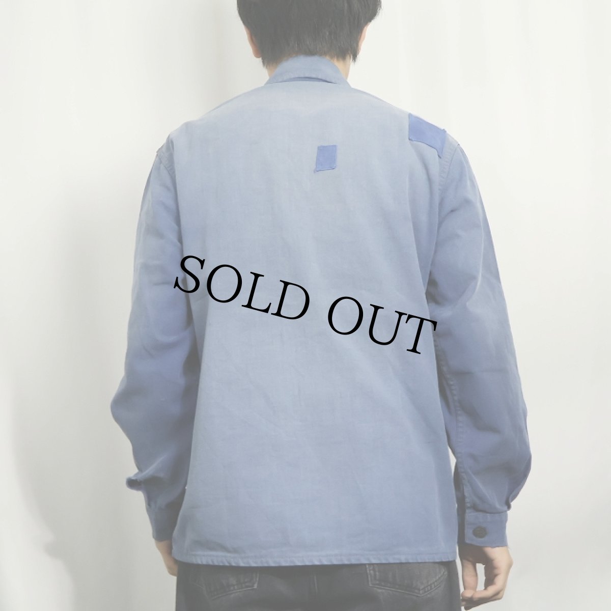 画像3: 70's〜 EURO コットンツイル ワークカバーオール (3)