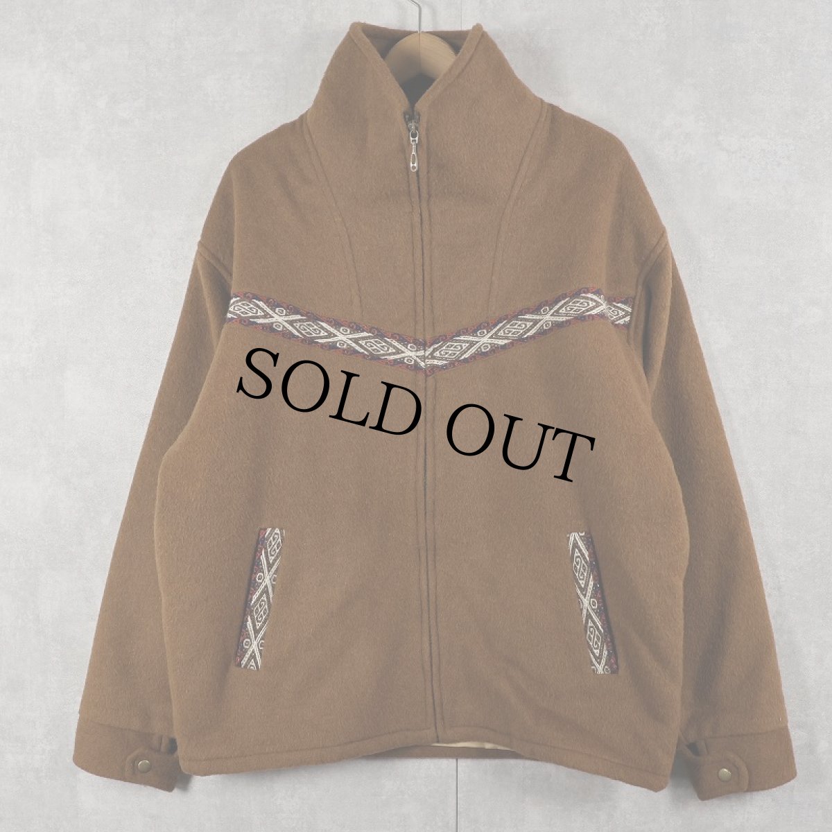 画像1: allpa-k ラインデザイン メルトンウールジャケット L (1)