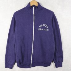 画像2: Champion USA製 "MADERA GIRLS TRACK" コットン×アクリルジップジャケット NAVY M (2)