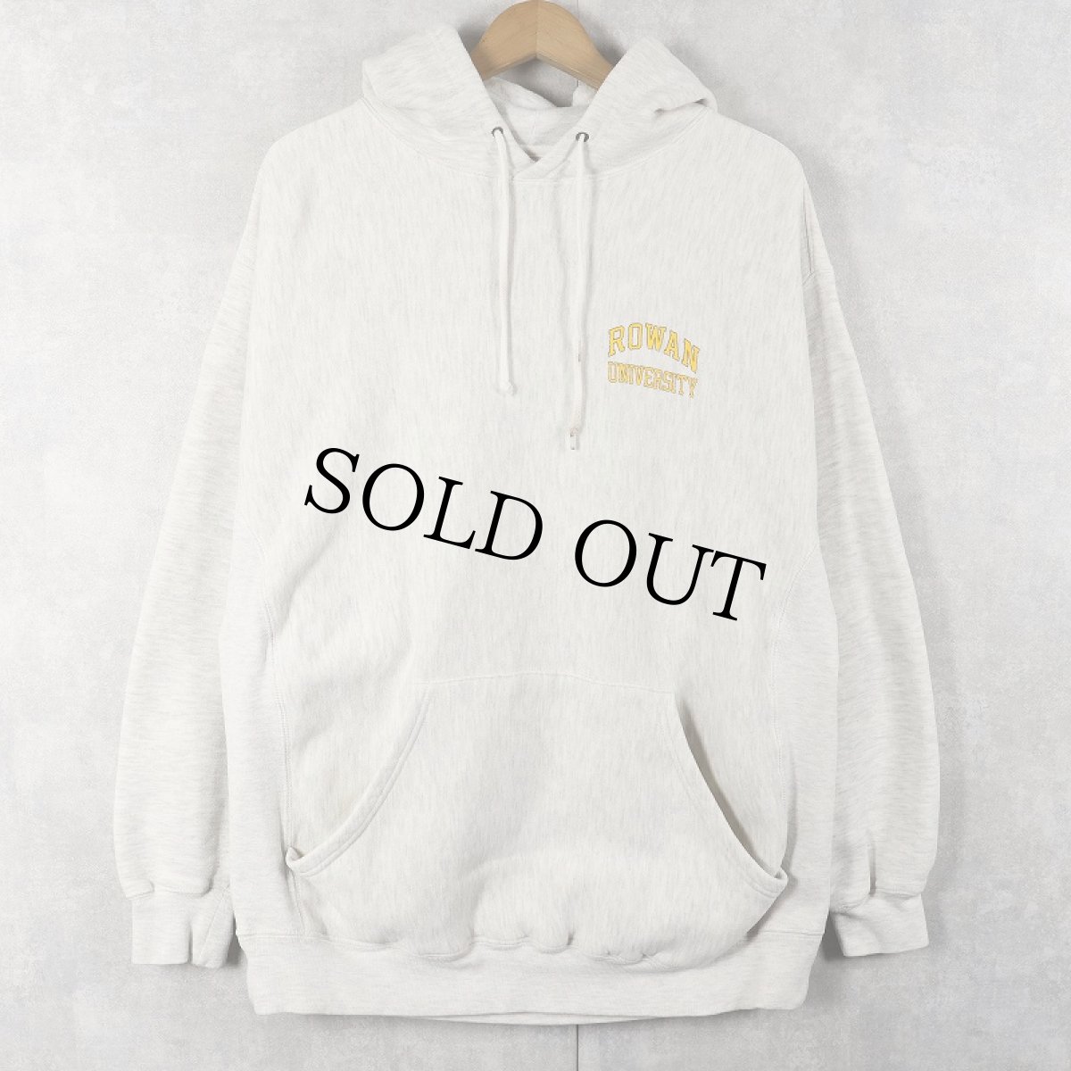 画像2: JANSPORT REVERSE WEAVE TYPE "ROWAN UNIVERSITY" プリントスウェットフーディー L  (2)