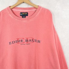 画像1: 90's Eddie Bauer EBTEK "Calvin Klein" パロディプリントスウェット XXL (1)