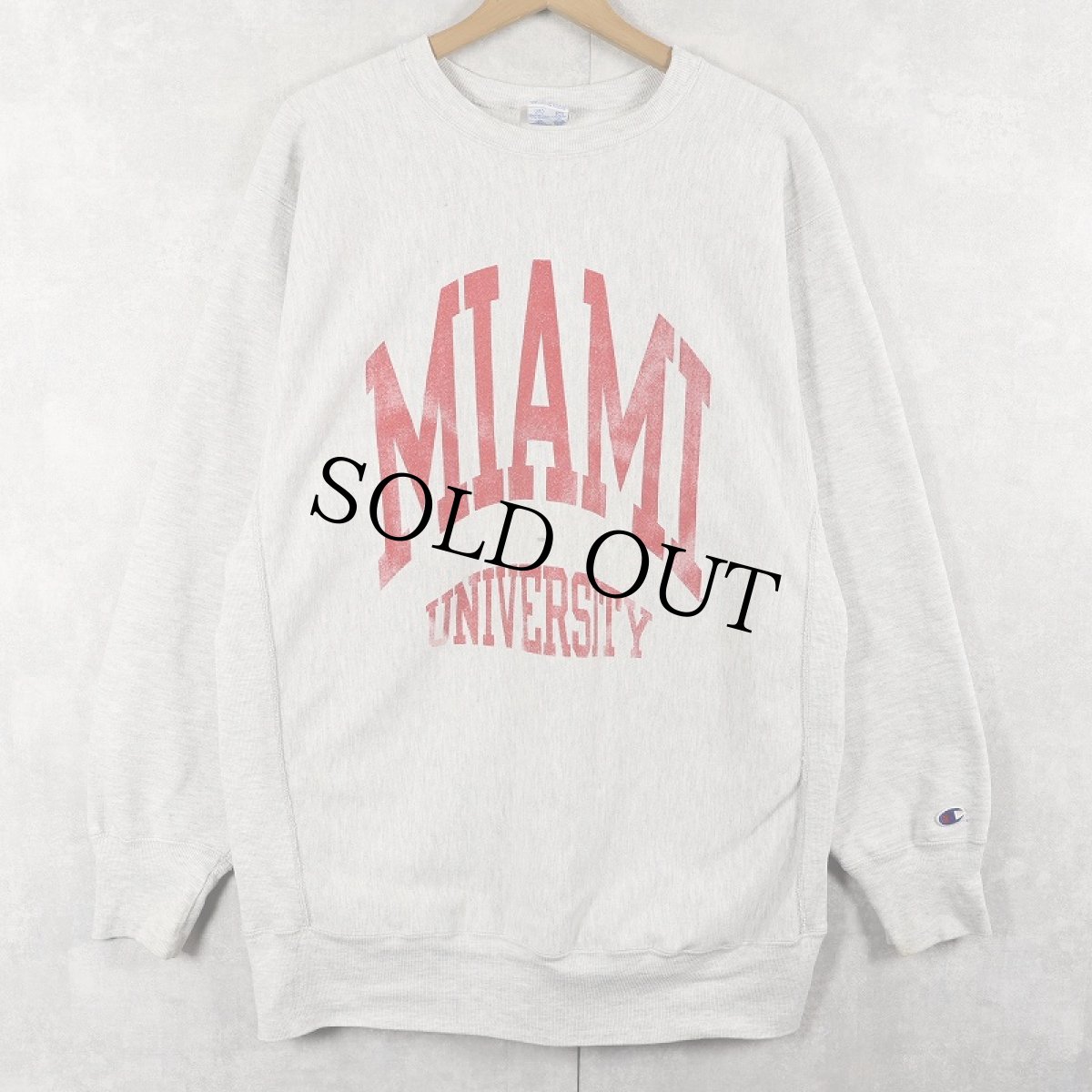 画像1: 90's Champion REVERSE WEAVE USA製 "MIAMI UNIVERSITY" プリントスウェット XXL (1)