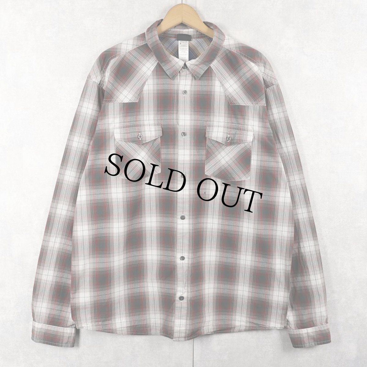 画像1: 2011AW Patagonia "ORGANIC COTTON" オンブレーチェック柄 コットンシャツ XL (1)