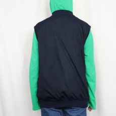 画像3: 70's Sears Fieldmaster USA製 裏サーマル ポリエステルジップベスト NAVY 2XL (3)