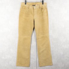 画像3: GAP スエードレザーフレアパンツ W33 (3)