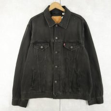 画像3: Levi's 77380 ブラックデニムジャケット L (3)